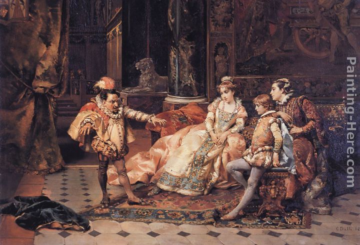 The Court Jester painting - Cesare-Auguste Detti The Court Jester art painting
